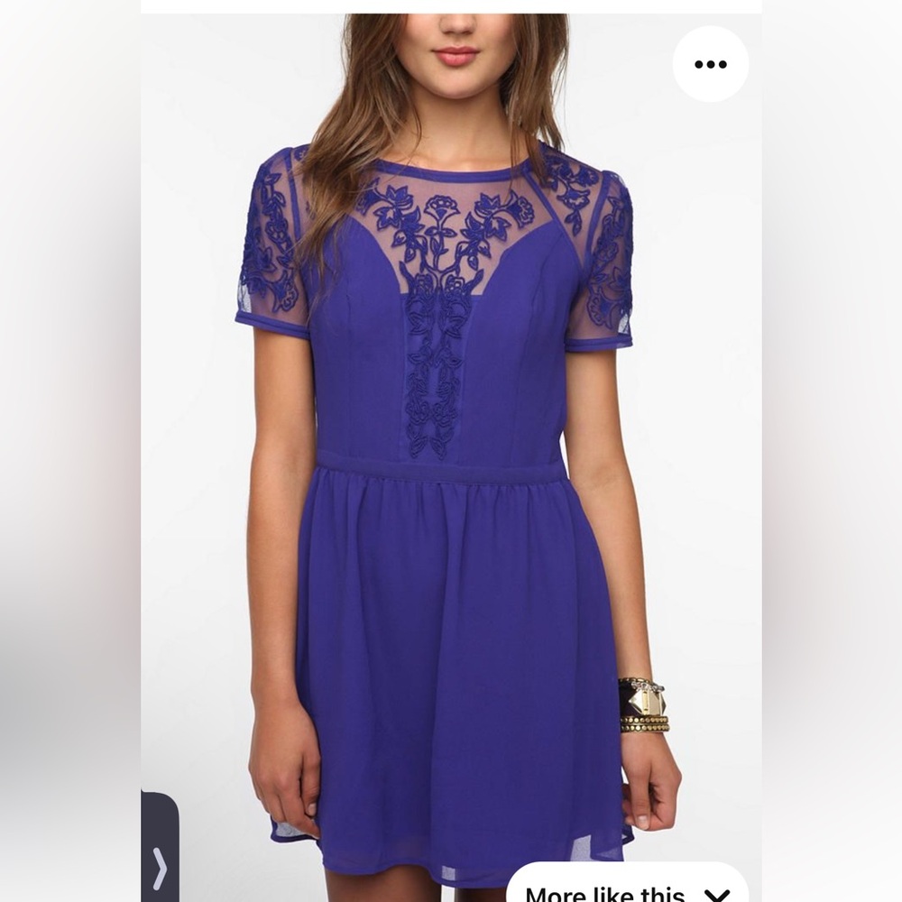 Urban Outfitters Blue Sheer Dress only wore once  kimchi blue